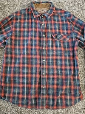 Legendary Whitetails Flannel Mens XL Red And Green Plaid Cotton Shirt
